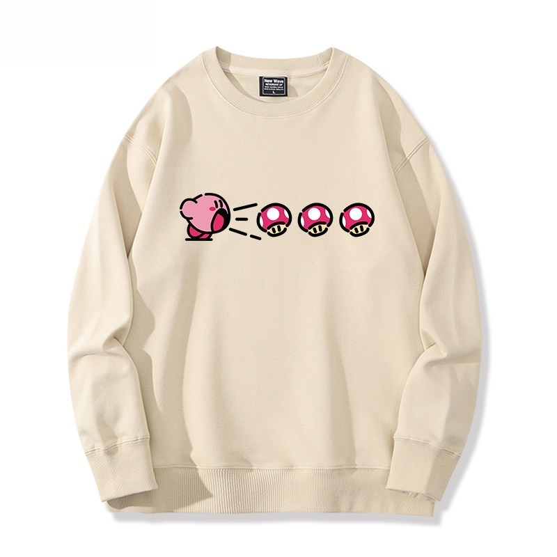 精靈寶可夢星之卡比 聯名親子情侶裝 圓領長袖