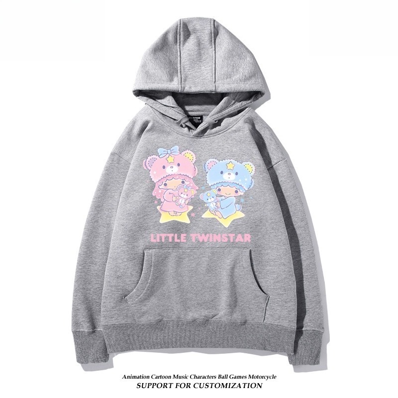 雙子星little twinstars新款 親子情侶男女連帽衛衣