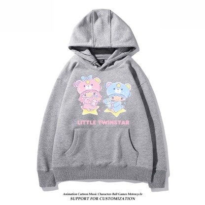 雙子星little twinstars新款 親子情侶男女連帽衛衣