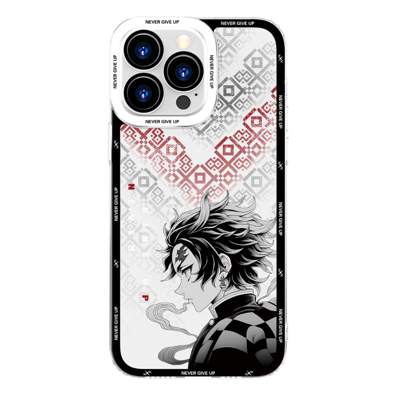 黑白動漫天使眼透明防摔軟殼