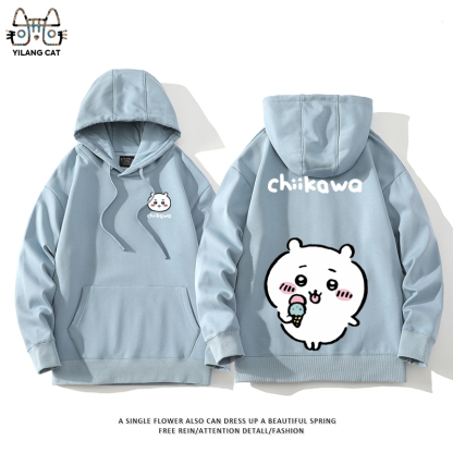 Chiikawa聯名衛衣2025秋冬新款親子情侶裝連帽衛衣