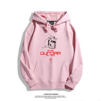 機動戰士高達 聯名衛衣2024秋冬新款親子情侶裝薄絨款連帽衛衣