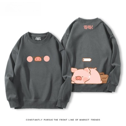 LuLu豬 聯名親子情侶裝 圓領長袖