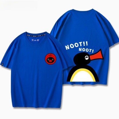 企鵝家族Pingu 印花短袖T恤