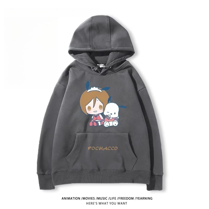 初音未來X三麗鷗新款 親子情侶男女款連帽衛衣