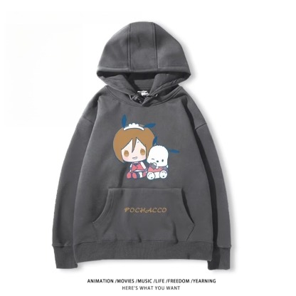 初音未來X三麗鷗新款 親子情侶男女款連帽衛衣