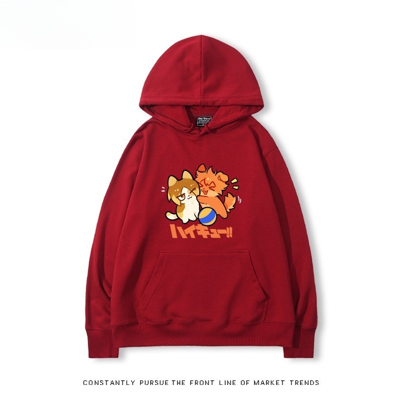 排球少年 聯名衛衣2026秋冬新款 親子情侶連帽衛衣