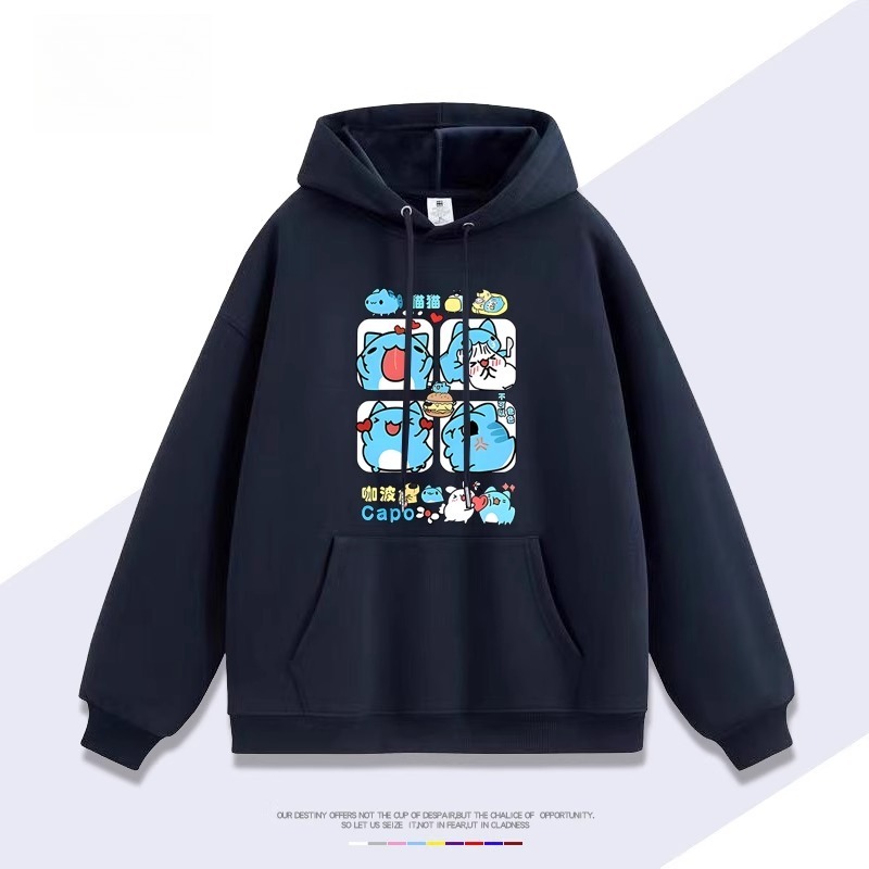 貓貓蟲咖波 2025秋冬新款親子情侶裝連帽衛衣