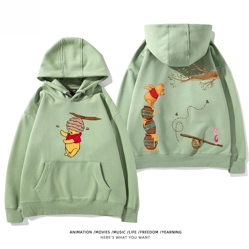 小熊維尼 聯名衛衣2025秋冬新款親子情侶裝連帽衛衣