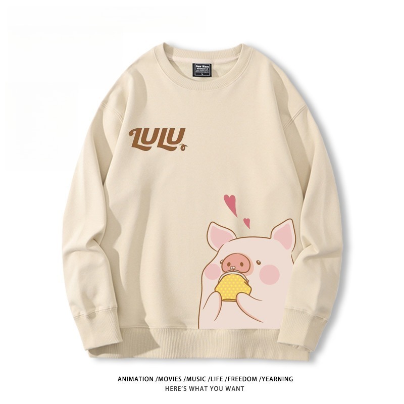 LuLu豬 聯名親子情侶裝 圓領長袖