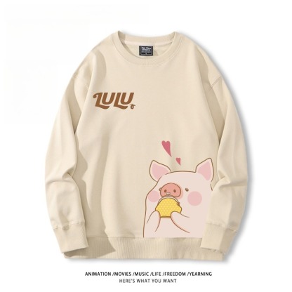 LuLu豬 聯名親子情侶裝 圓領長袖