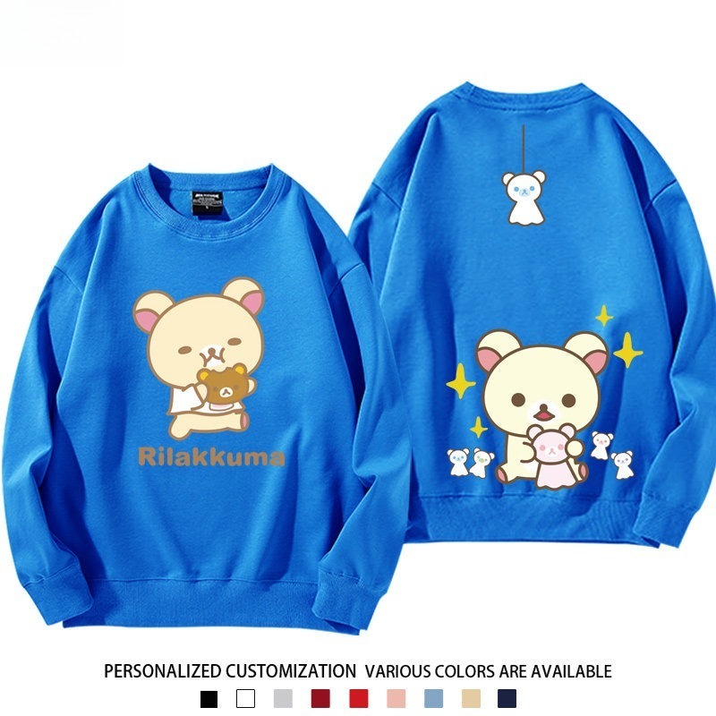 日系拉拉熊 聯名親子情侶裝 圓領長袖