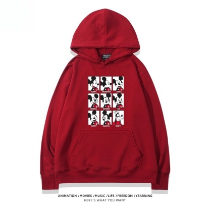 米老鼠米奇米妮 聯名衛衣2025秋冬新款親子情侶裝連帽衛衣