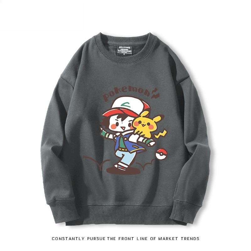精靈寶可夢Q版 聯名親子情侶裝 圓領長袖