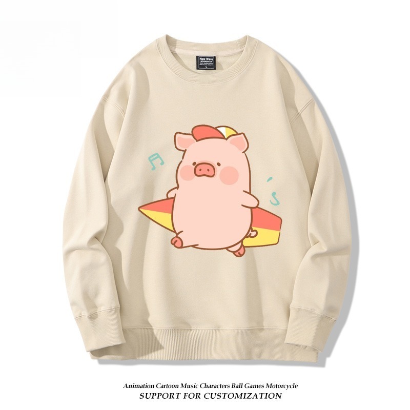 LuLu豬 聯名親子情侶裝 圓領長袖