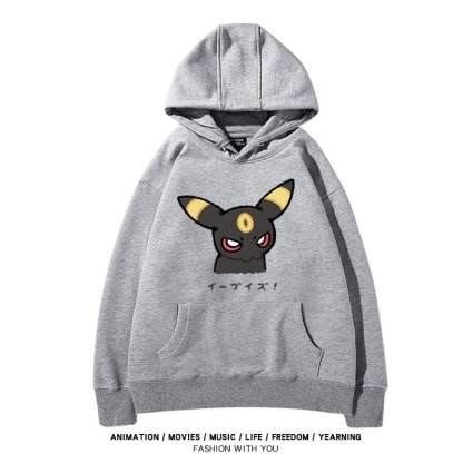 寶可夢伊布家族 聯名衛衣秋冬新款親子情侶裝連帽衛衣
