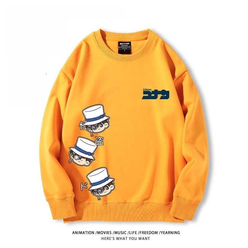 名偵探柯南 聯名親子情侶裝 圓領長袖