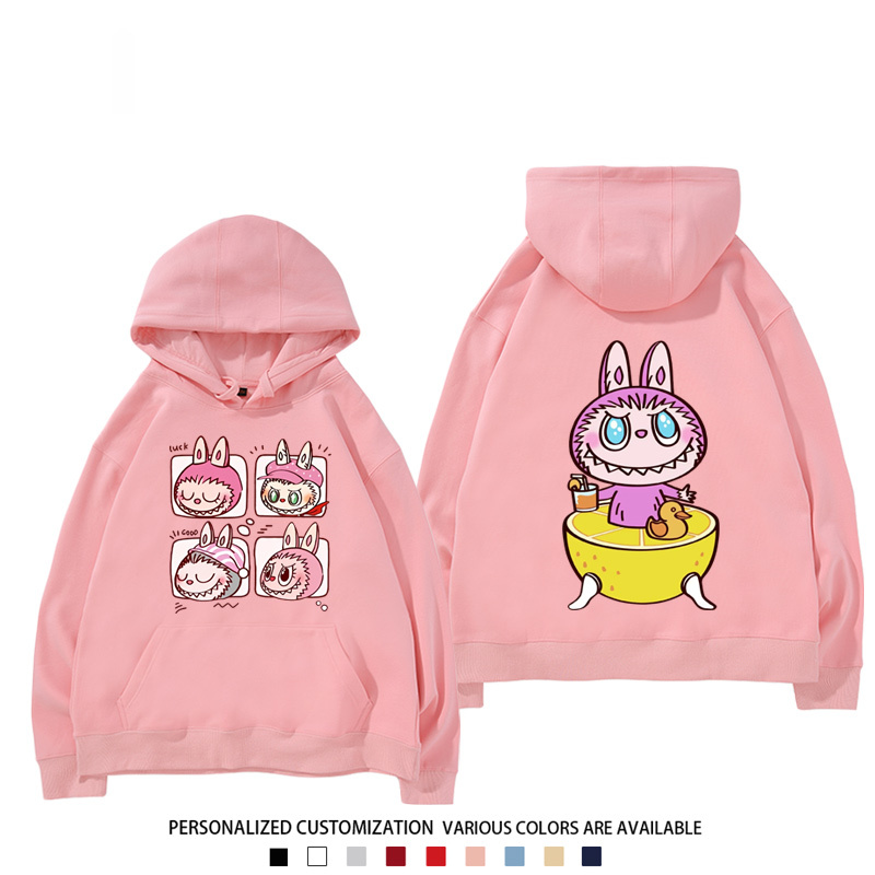 labubu新款 寬鬆百搭 秋冬款 寬鬆連帽衛衣