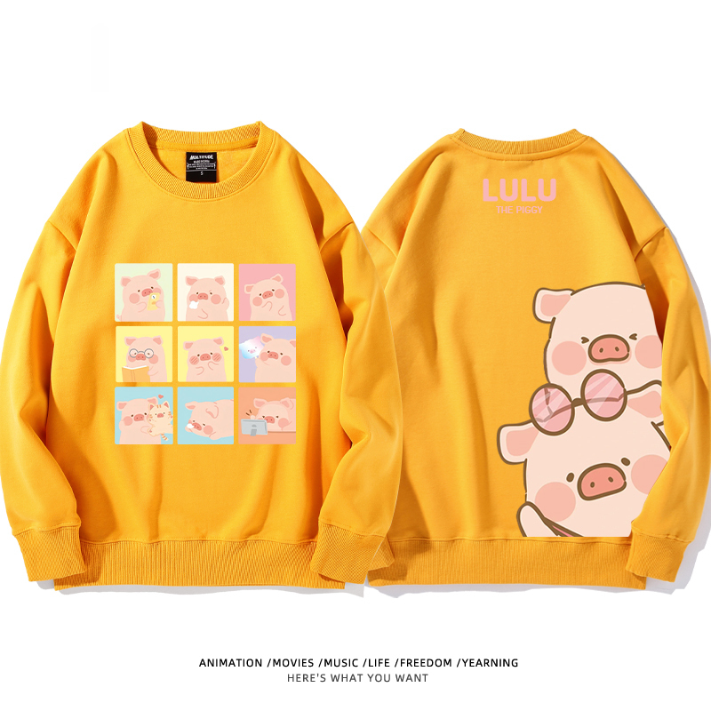 LuLu豬 聯名2024親子情侶裝 圓領長袖