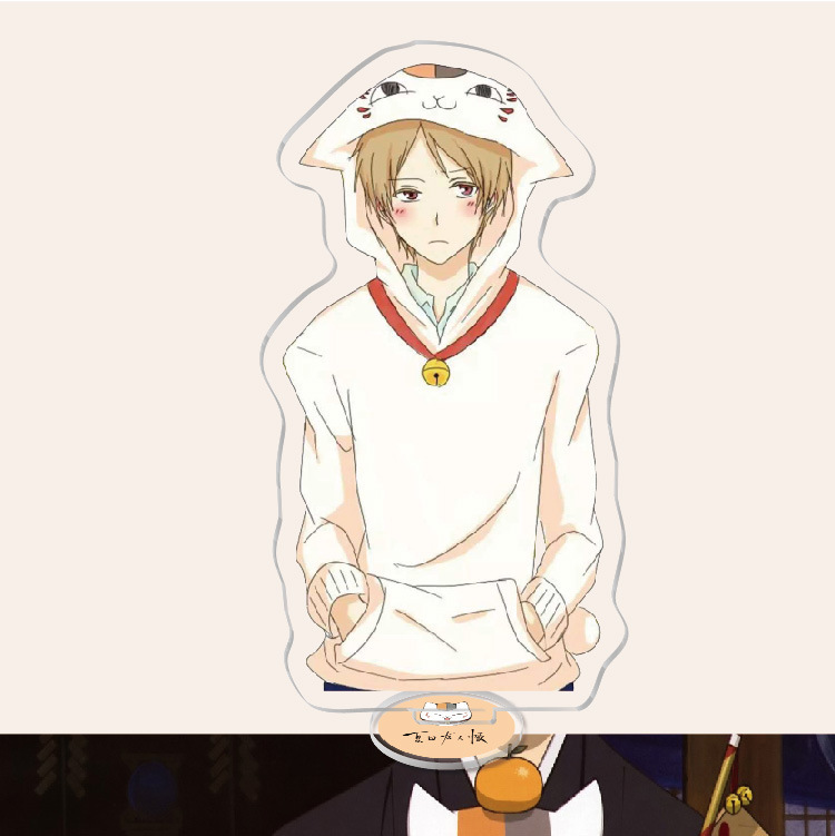 夏目友人帳夏目貴志貓咪老師/斑夏目玲子周邊擺件立牌鑰匙扣掛飾【單買三件起送】