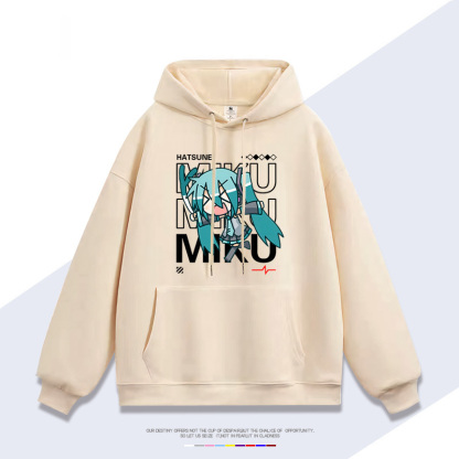 初音未來 聯名衛衣2025秋冬新款 親子情侶裝連帽衛衣