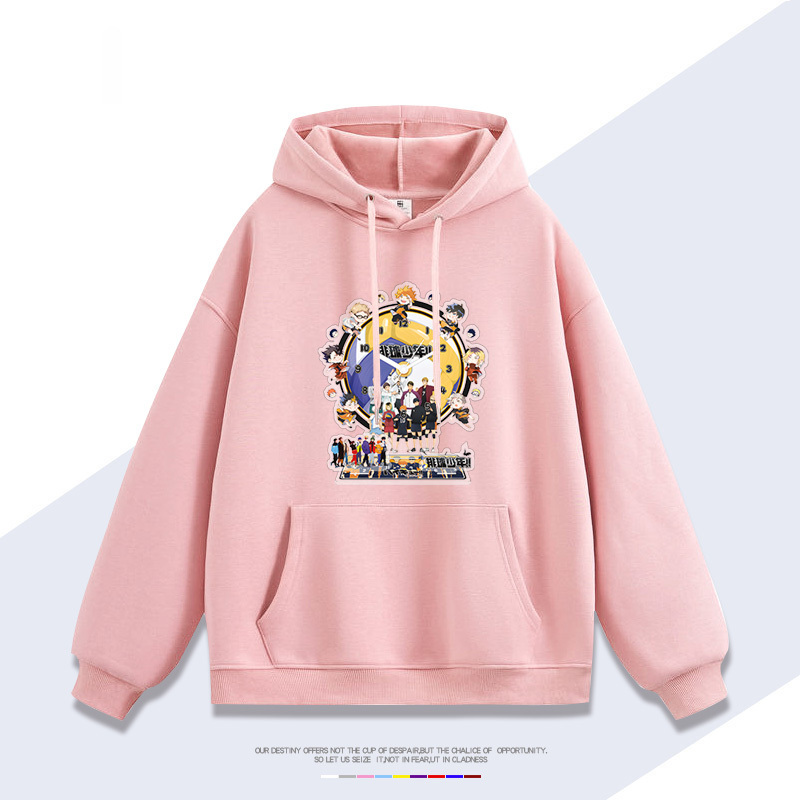 排球少年 聯名衛衣2025秋冬新款 親子情侶裝連帽衛衣