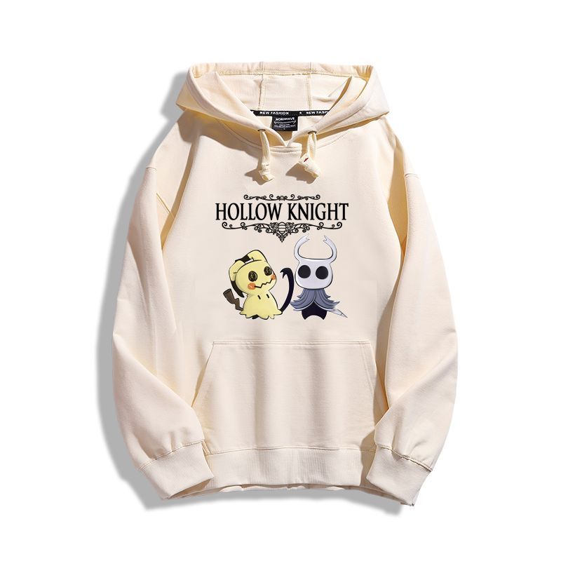 空洞騎士聯名寶可夢衛衣2023秋冬新款親子情侶裝薄絨款連帽衛衣