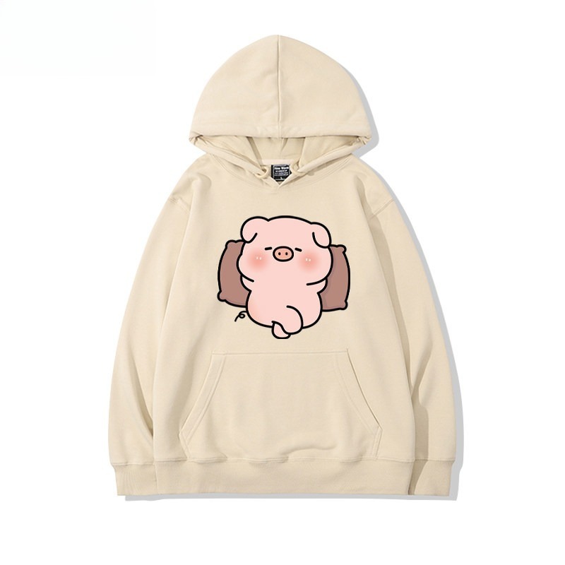 LULU豬 聯名衛衣新款 親子情侶裝連帽衛衣