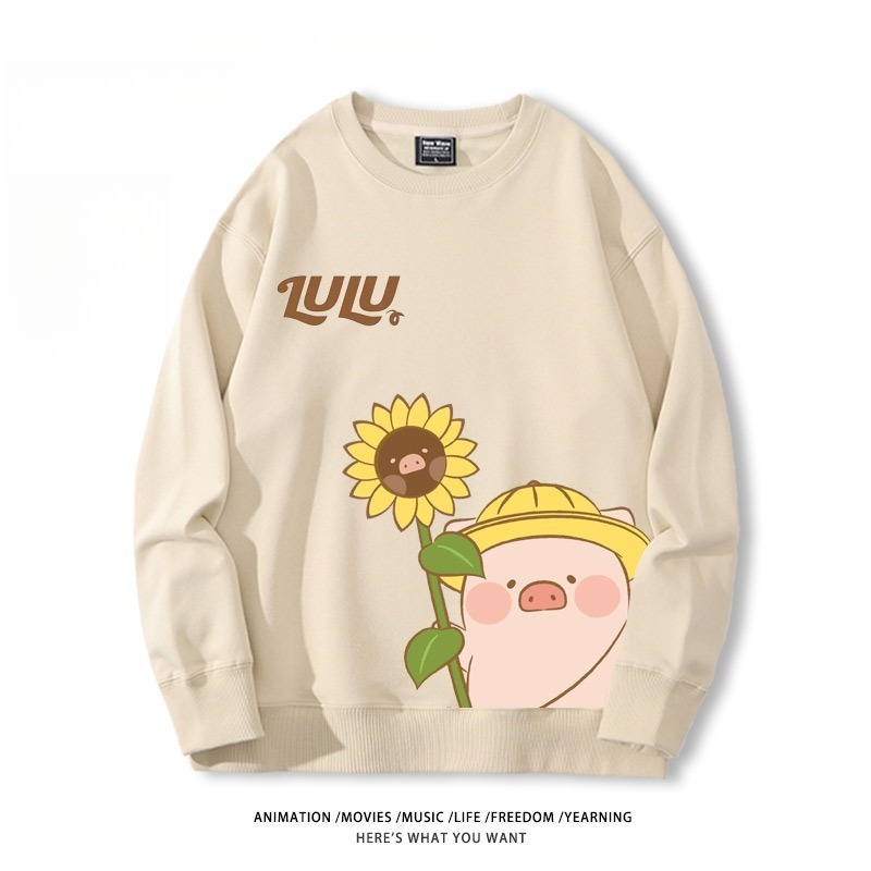 LuLu豬 聯名親子情侶裝 圓領長袖
