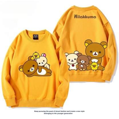 日系拉拉熊 聯名親子情侶裝 圓領長袖