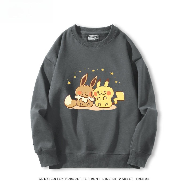 精靈寶可夢Q版 聯名親子情侶裝 圓領長袖