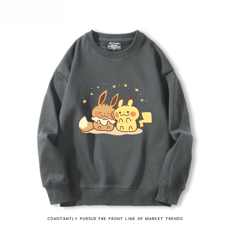 精靈寶可夢Q版 聯名親子情侶裝 圓領長袖