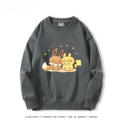 精靈寶可夢Q版 聯名親子情侶裝 圓領長袖