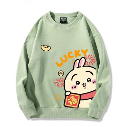 Chiikawa 聯名親子情侶裝 圓領長袖