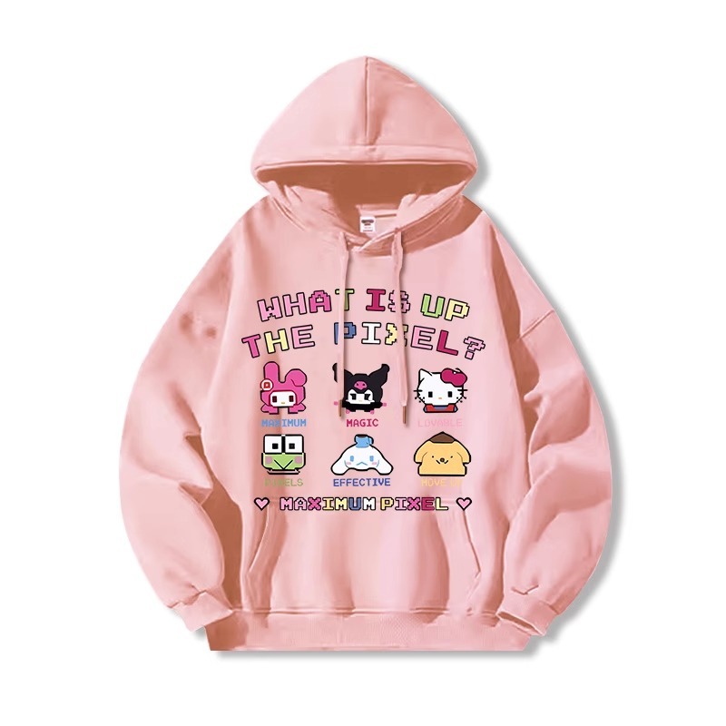 三麗鷗 聯名衛衣2025秋冬新款親子情侶裝連帽衛衣