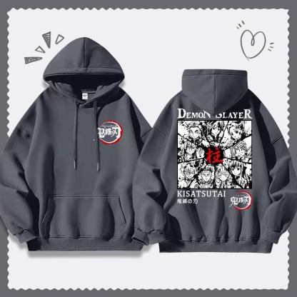 鬼滅之刃 聯名衛衣2025秋冬新款寬鬆連帽衛衣