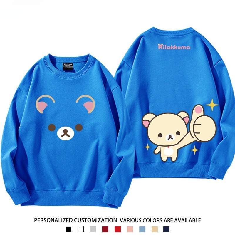 日系拉拉熊 聯名親子情侶裝 圓領長袖