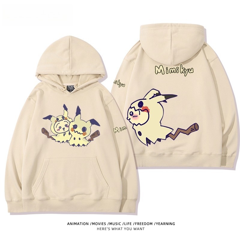 chiikawa X 寶可夢系列 聯名衛衣2025秋冬新款 親子情侶裝連帽衛衣