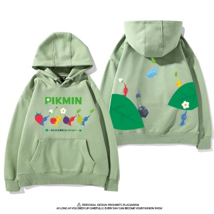 皮克敏PIKMIN4聯名衛衣新款 親子情侶裝連帽衛衣