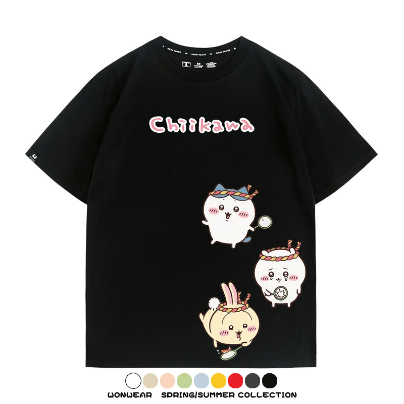 Chiikawa吉伊卡哇烏薩奇寶寶 親子情侶裝寬鬆短袖T