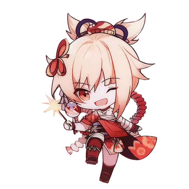 原神旅行者可莉安柏凱亞克力雙面鑰匙扣個性掛飾遊戲周邊薔薇魔女【單買三件起送】