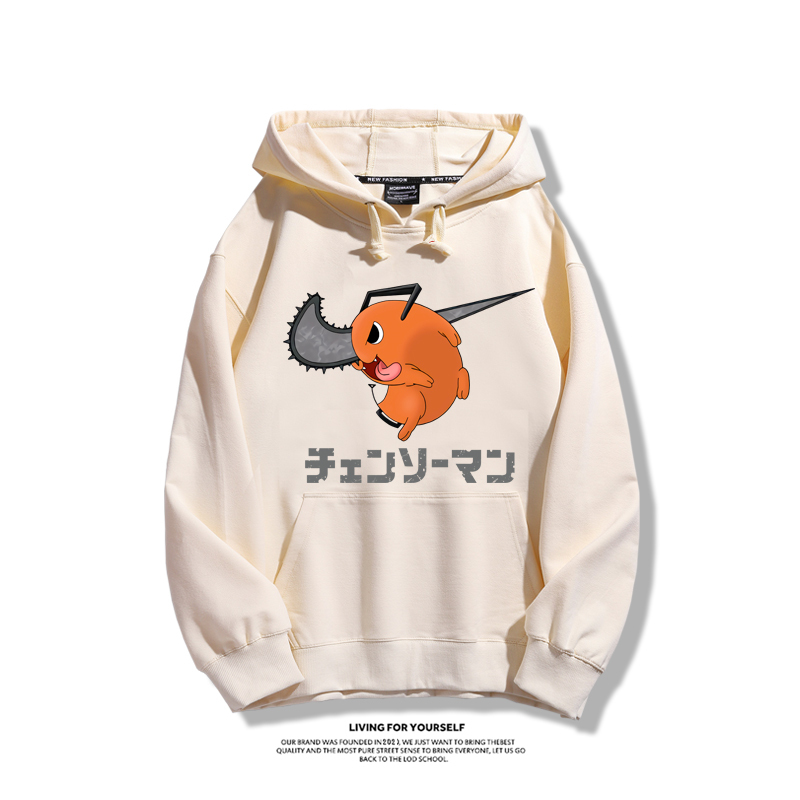 鏈鋸人波奇塔聯名衛衣2023秋冬新款親子情侶裝薄絨款連帽衛衣