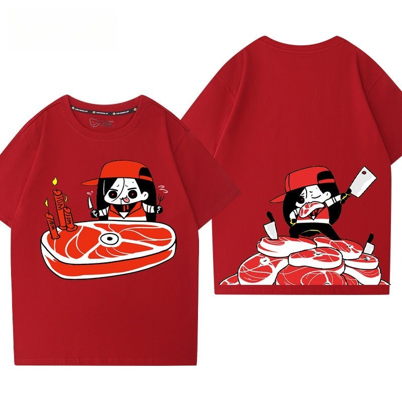 虛榮屠夫奕夕虛擬歌姬 印花短袖T恤