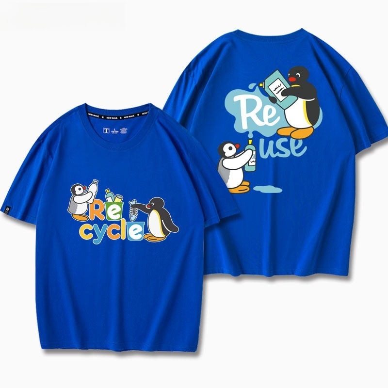 企鵝家族Pingu 印花短袖T恤