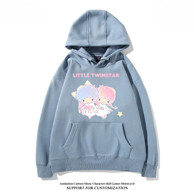 雙子星little twinstars新款 親子情侶男女連帽衛衣