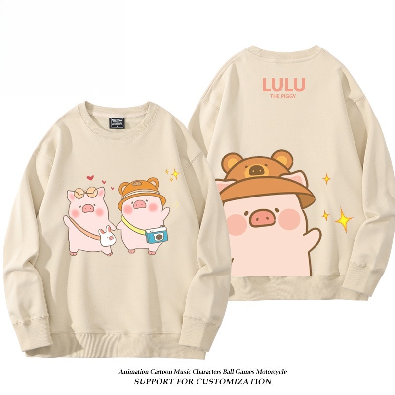 LuLu豬 聯名親子情侶裝 圓領長袖