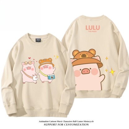 LuLu豬 聯名親子情侶裝 圓領長袖