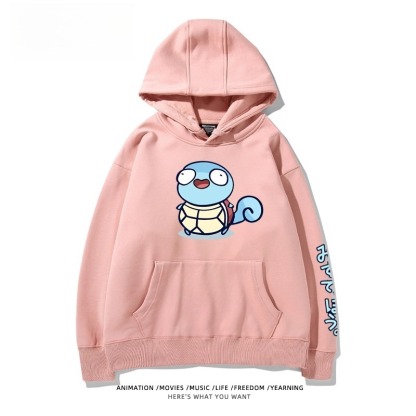 寶可夢Q版搞怪新款 親子情侶男女款連帽衛衣