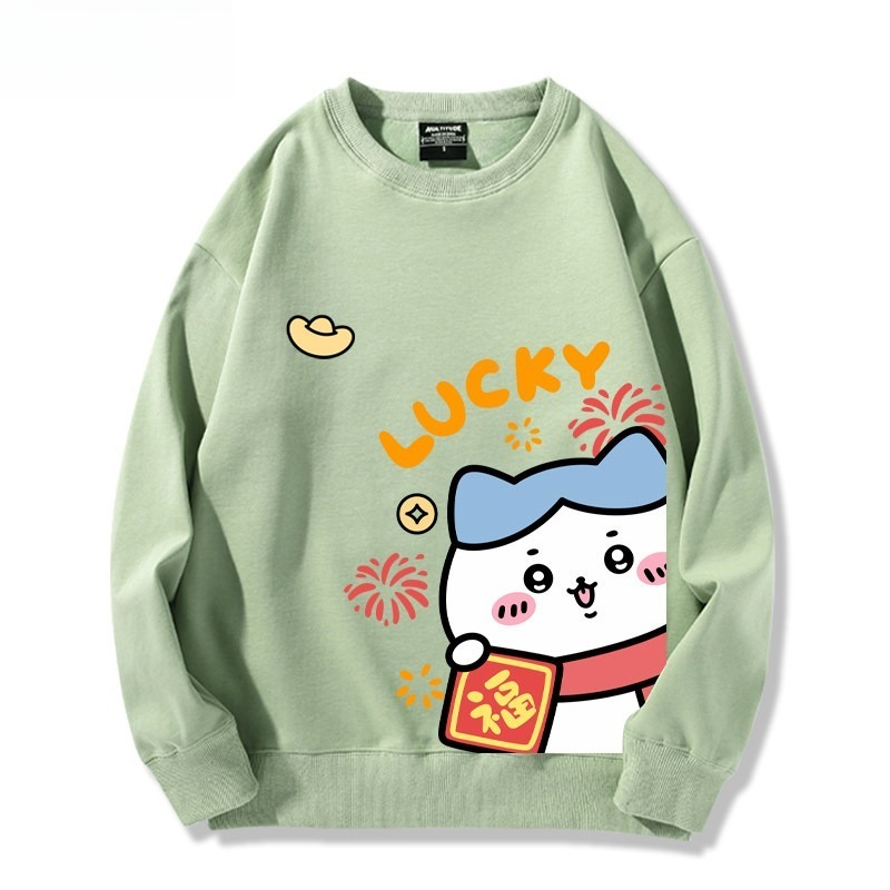 Chiikawa 聯名親子情侶裝 圓領長袖