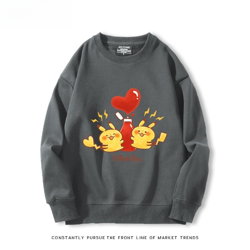 精靈寶可夢Q版 聯名親子情侶裝 圓領長袖